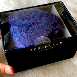 Ted Baker London men's Purple/Navy Paisley tie $95